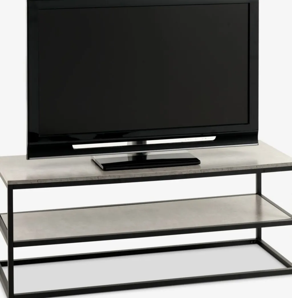Muebles De TV>JYSK DOKKEDALMueble TV DOKKEDAL 1 estante color hormigón/negro