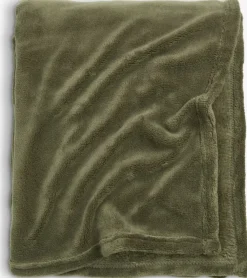 Mantas>JYSK DRAGEHODEManta de forro polar DRAGEHODE 140x200 Oliva oscuro
