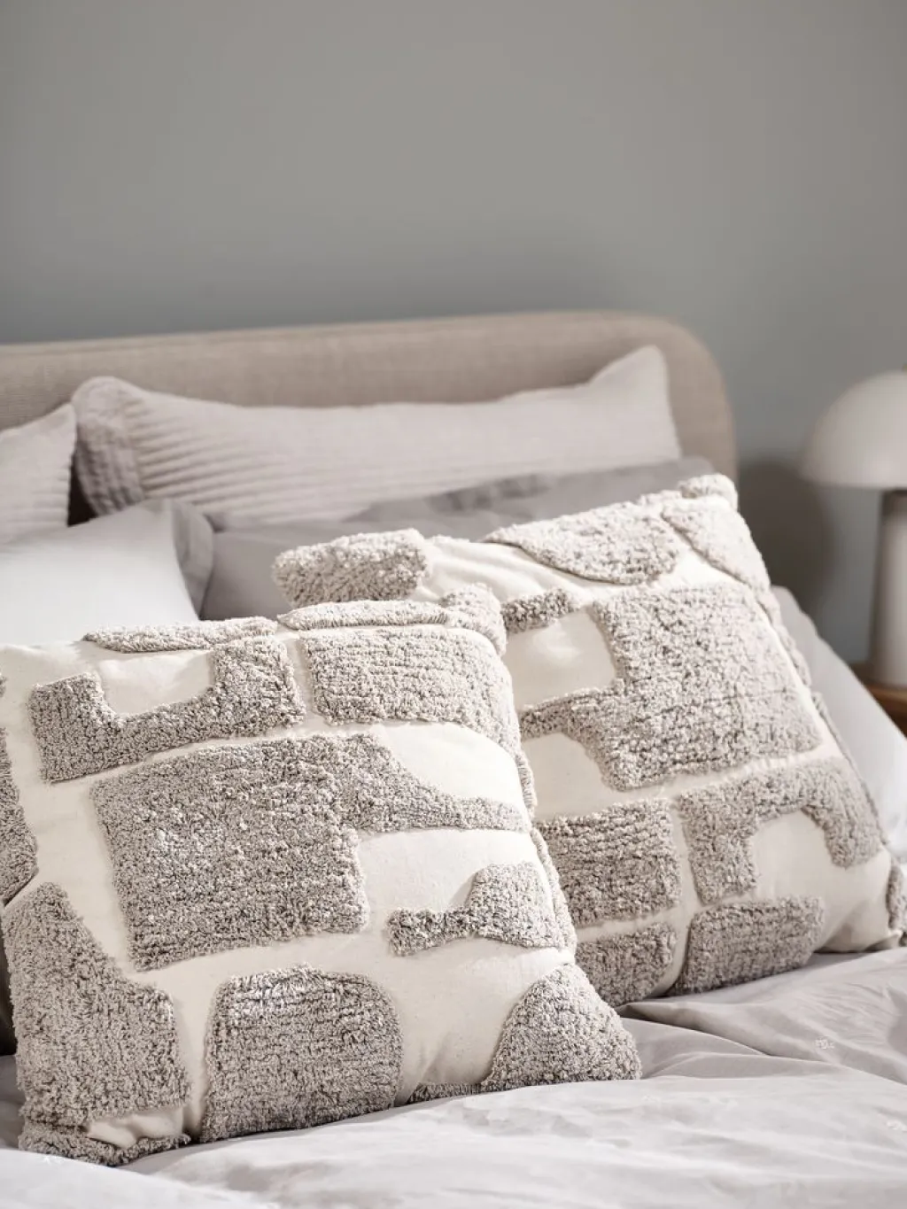 Cojines>JYSK DVERGFAKSCojín DVERGFAKS 45x45 gris/beis