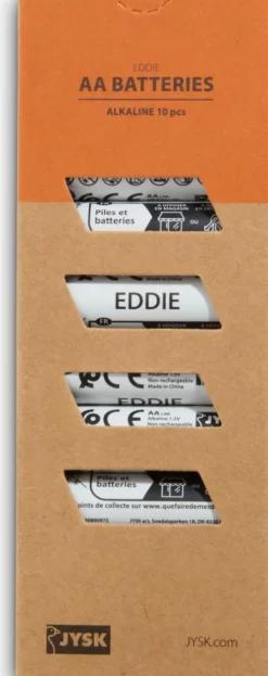 Pilas|Pilas>JYSK EDDIEPilas EDDIE AA 10 unidades