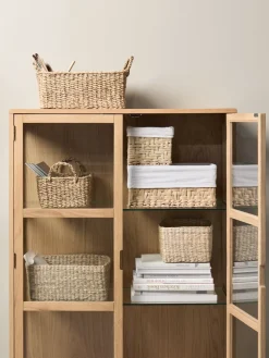 Todas Las Cestas|Cestas Y Cajas>JYSK EJNOCesta EJNO A22xL31xA15cm con tela natural