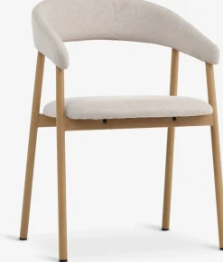 Sillas De Comedor>JYSK EJSINGSilla de comedor EJSING tela beis/color roble natural