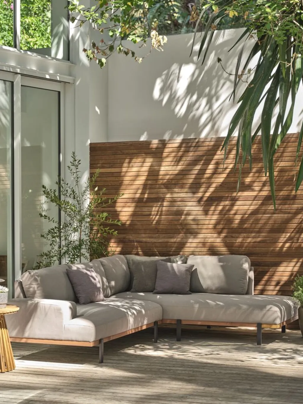 Muebles De Jardín>JYSK ELLEKILDESofá de exterior ELLEKILDE 5 plazas 4 estaciones topo