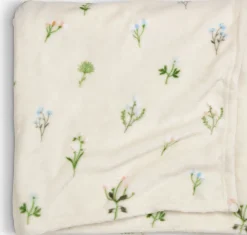 Mantas>JYSK ENGSOLEIManta de forro polar ENGSOLEI 130x170 blanco/verde