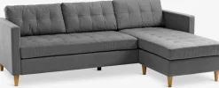 2 Plazas|3 Plazas>JYSK FALSLEVSofá FALSLEV chaise longue tela Gris