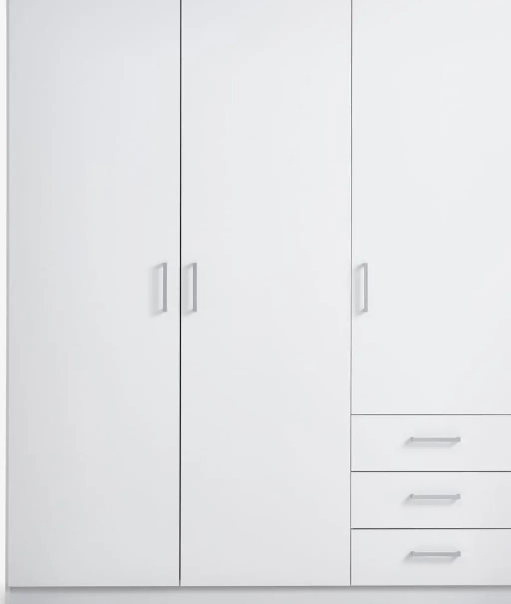 Armarios|Todos Los Armarios>JYSK FANDRUPArmario FANDRUP 145x176 3 puertas 3 cajones Blanco