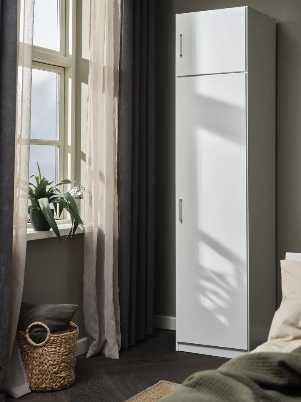 Armarios|Todos Los Armarios>JYSK FANDRUPArmario FANDRUP 50x176 1 puerta Blanco