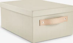 Todas Las Cestas|Cestas Y Cajas>JYSK FJORDURCaja FJORDUR A23xL33xA14cm caqui