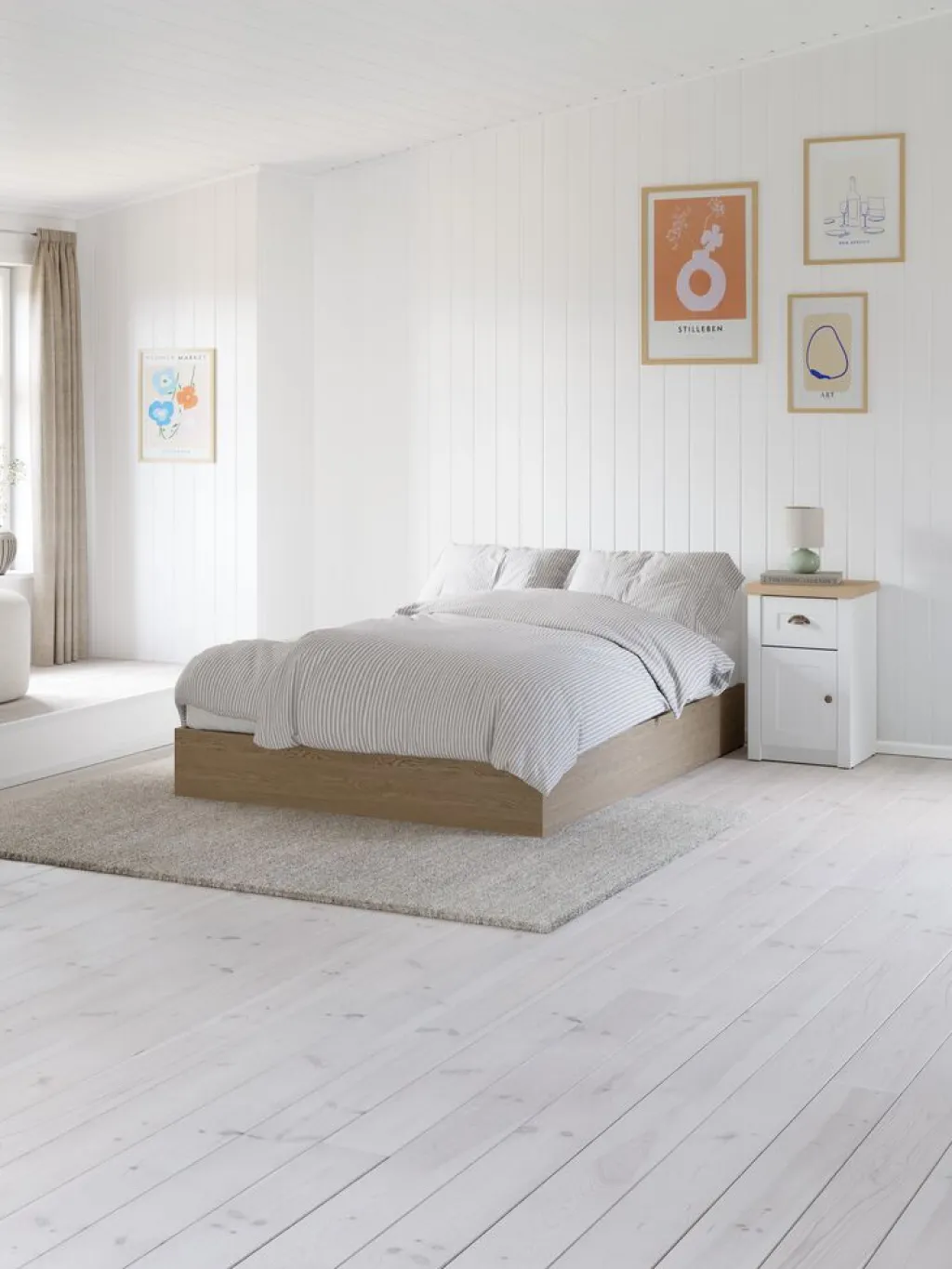 Camas Con Almacenaje|90 X 190 Cm>JYSK FOLDAGERCanapé FOLDAGER 135x190 apertura frontal Roble natural