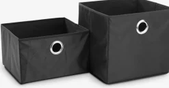 Todas Las Cestas|Cestas Y Cajas>JYSK FRANSCesta FRANS A32xL28xA30cm Negro