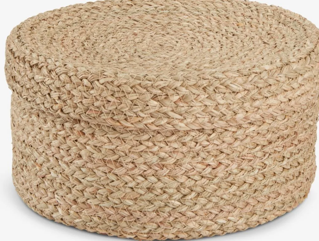 Todas Las Cestas|Cestas Y Cajas>JYSK FRITLEVCaja FRITLEV Ø29xA15cm con tapa natural