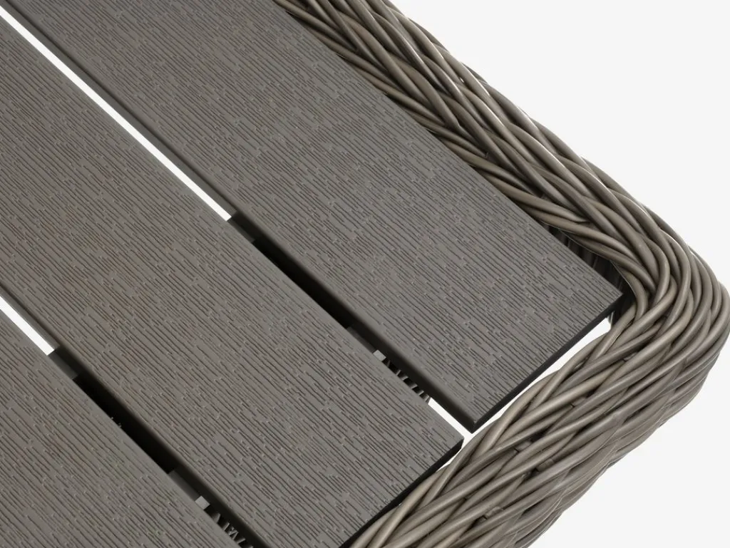 Conjuntos Mesa Y Sillas De Jardín>JUTLANDIA GAMMELBYMesa GAMMELBY L225 + 4 sillas GAMMELBY gris