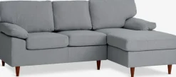 2 Plazas|3 Plazas>JYSK GEDVEDSofá chaise longue GEDVED tela Gris claro
