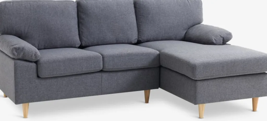 2 Plazas|3 Plazas>JYSK GEDVEDSofá GEDVED chaise longue Gris