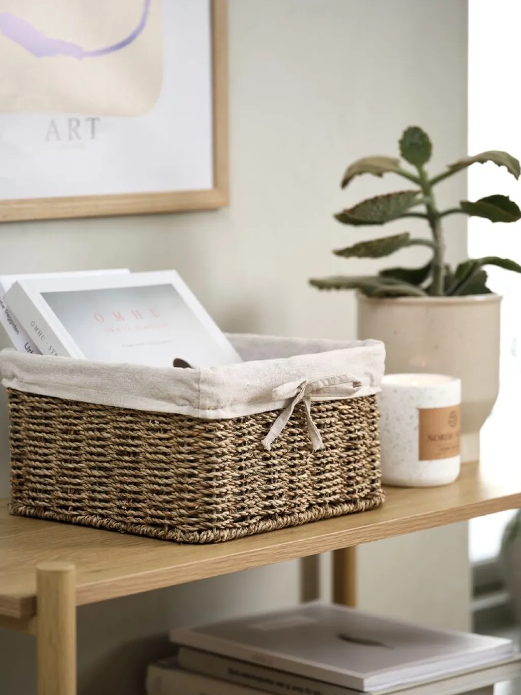 Todas Las Cestas|Cestas Y Cajas>JYSK GJERMUNDCesta GJERMUND A25xL25xA15cm natural