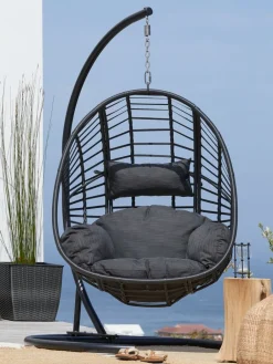 Muebles De Jardín|Hamacas Y Sillas Colgantes>JYSK GJERNSilla colgante GJERN A118xA184xP106 negro