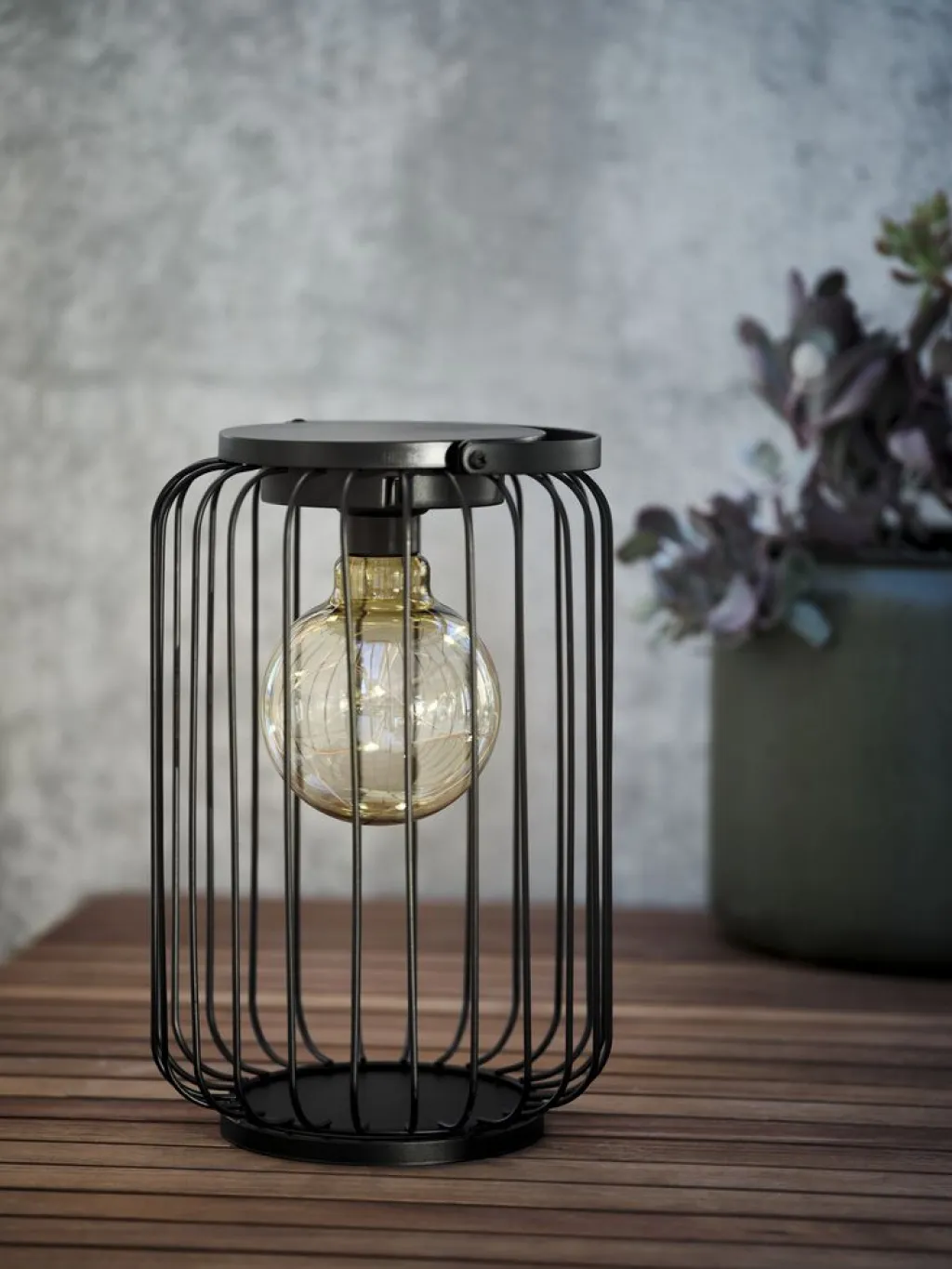 Iluminación Exterior>JYSK GLENTELámpara a pilas GLENTE Ø18xA28cm variado