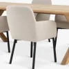 Mesas De Comedor|Conjuntos De Comedor>JYSK GRIBSKOV + SOTTRUPMesa GRIBSKOV L230 roble natural+4 sillas SOTTRUP beis/negro