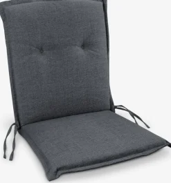 Cojines Para Sillas De Jardín|Cojines Para Palé>JUTLANDIA GUDHJEMCojín de jardín silla respaldo bajo GUDHJEM Gris oscuro