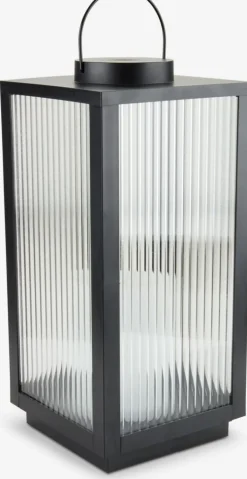 Iluminación Exterior>JYSK GULDSMEDFarol ULDSMED A22xL22xA48cm con LED negro