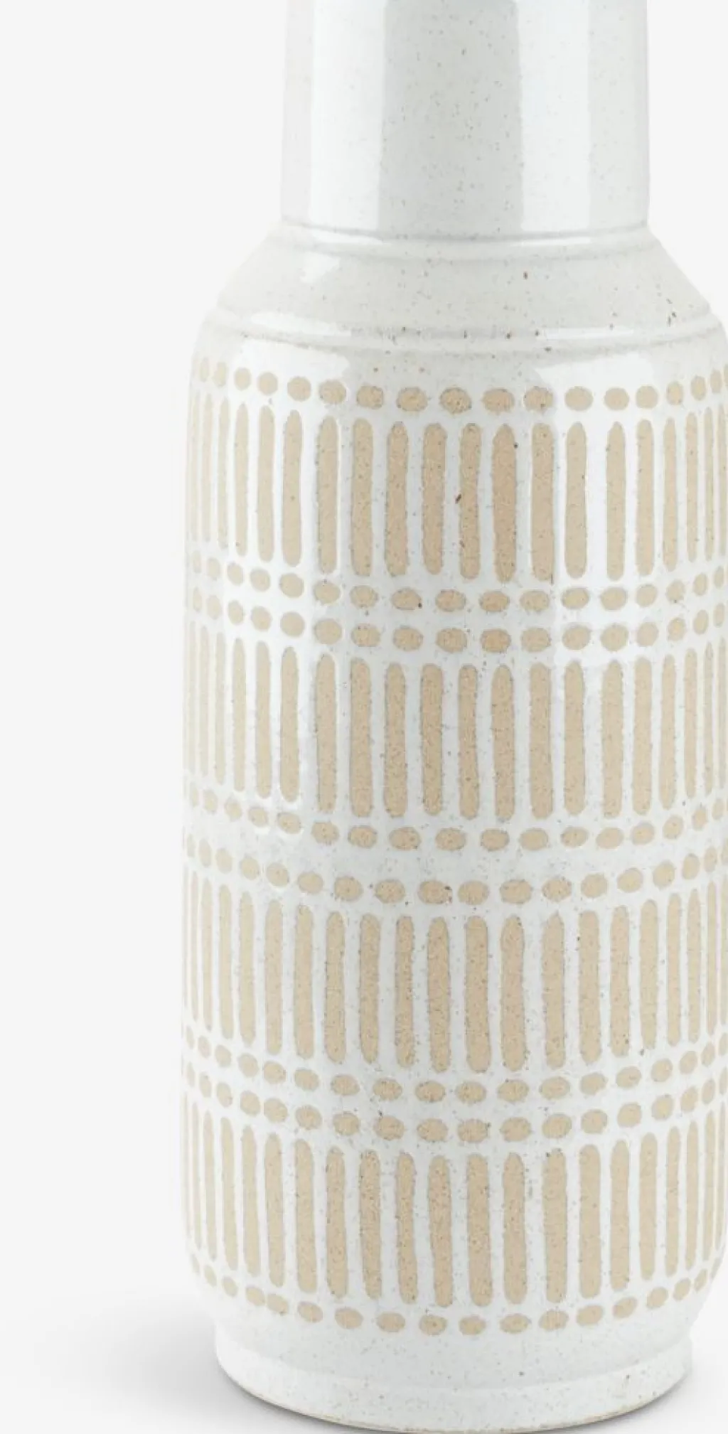 Jarrones>JYSK GUSTAFJarrón GUSTAF Ø18xA47cm blanco