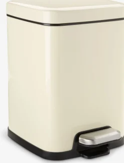 Cubos De Baño|Cuidado Personal>JYSK HALLENCubo con pedal HALLEN 5L con cierre suave color crema