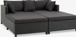 Muebles De Jardín|Tumbonas>JYSK HALLINGTumbona HALLING A179xL187 Negro