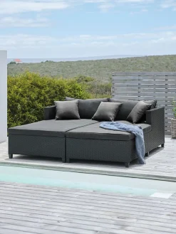 Muebles De Jardín|Tumbonas>JYSK HALLINGTumbona HALLING A179xL187 Negro