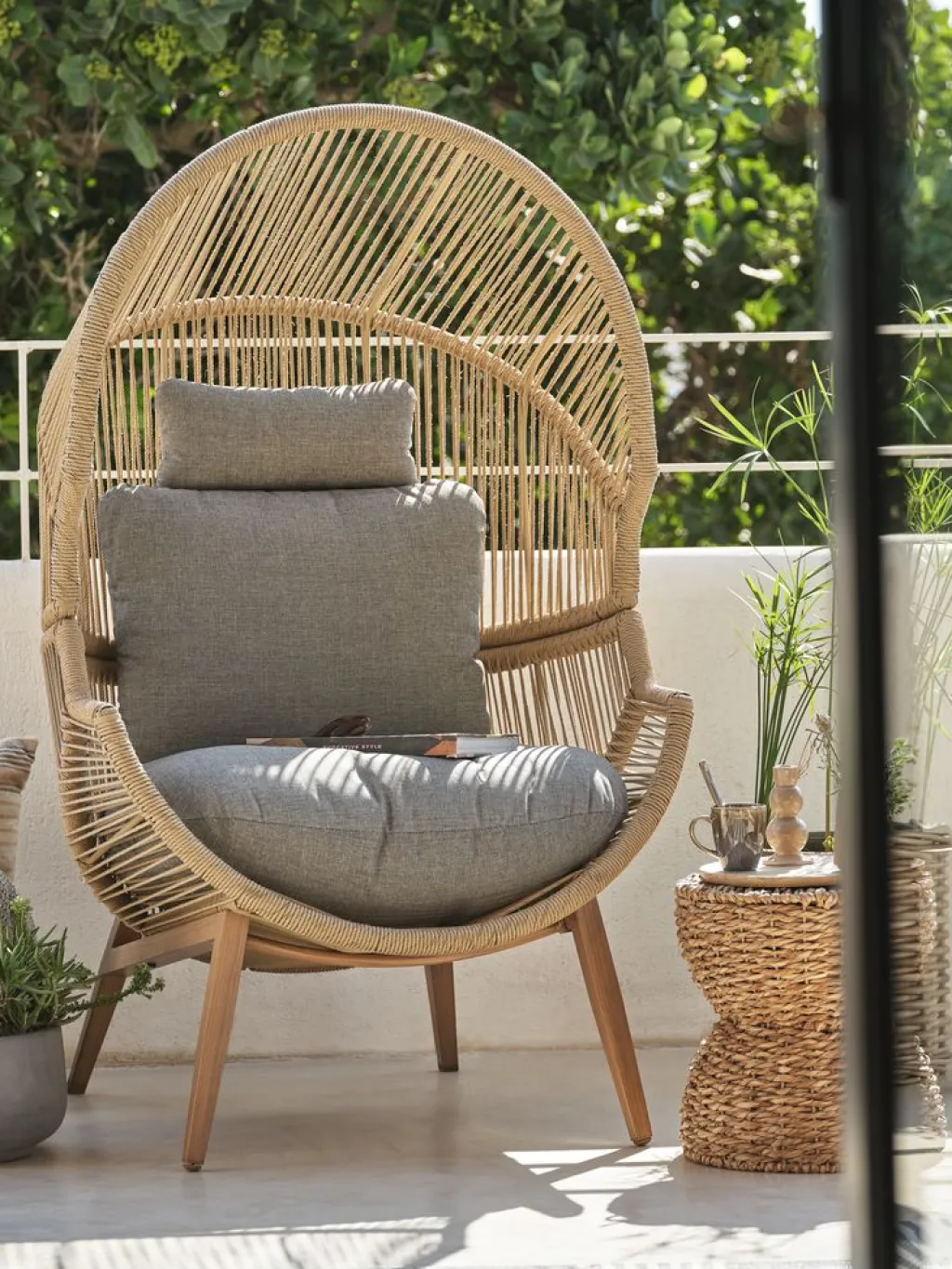 Sillas De Jardín|Muebles De Jardín>JYSK HALVREBENESillón de exterior HALVREBENE Natural