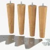 Patas Para Somier>JYSK HAMNELVAPatas de cama Ø5xA19cm HAMNELVA roble 4 unidades