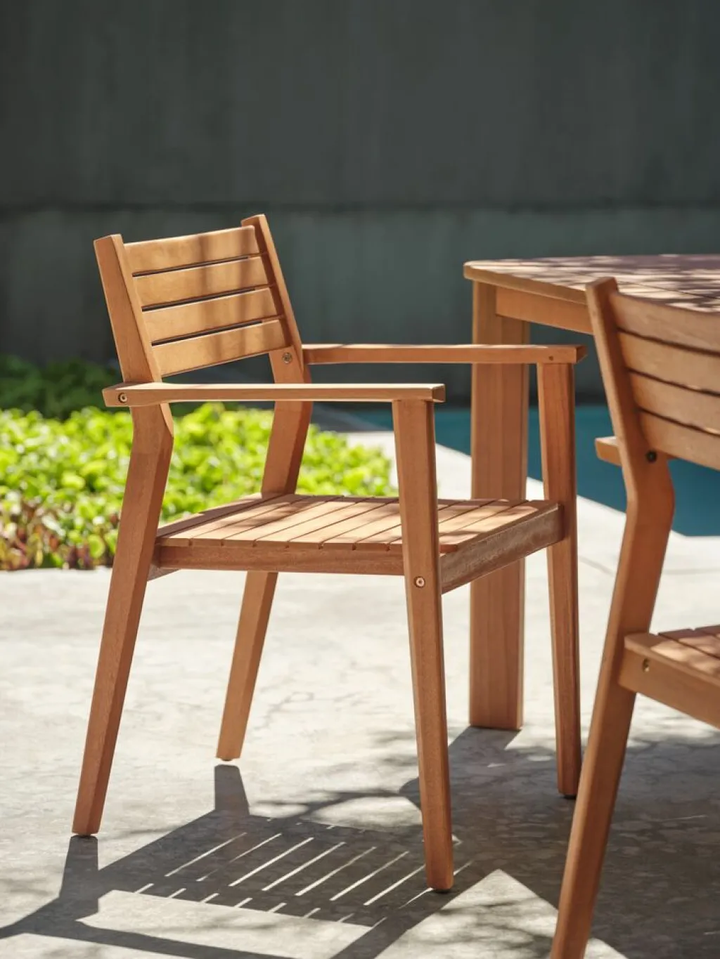 Sillas De Jardín>JUTLANDIA HAMRASilla apilable HAMRA madera dura