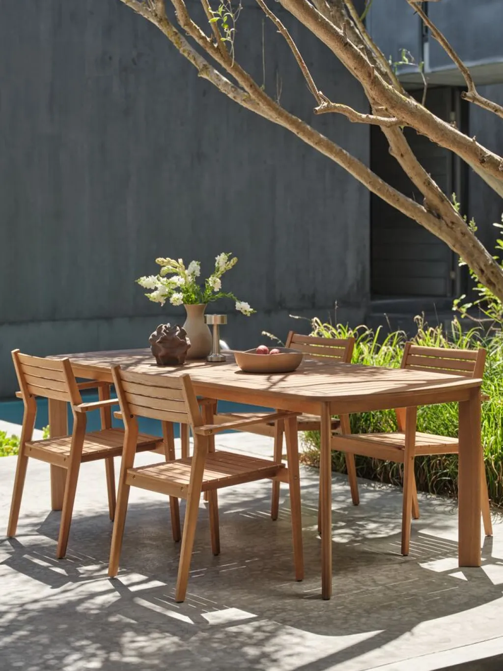Sillas De Jardín>JUTLANDIA HAMRASilla apilable HAMRA madera dura