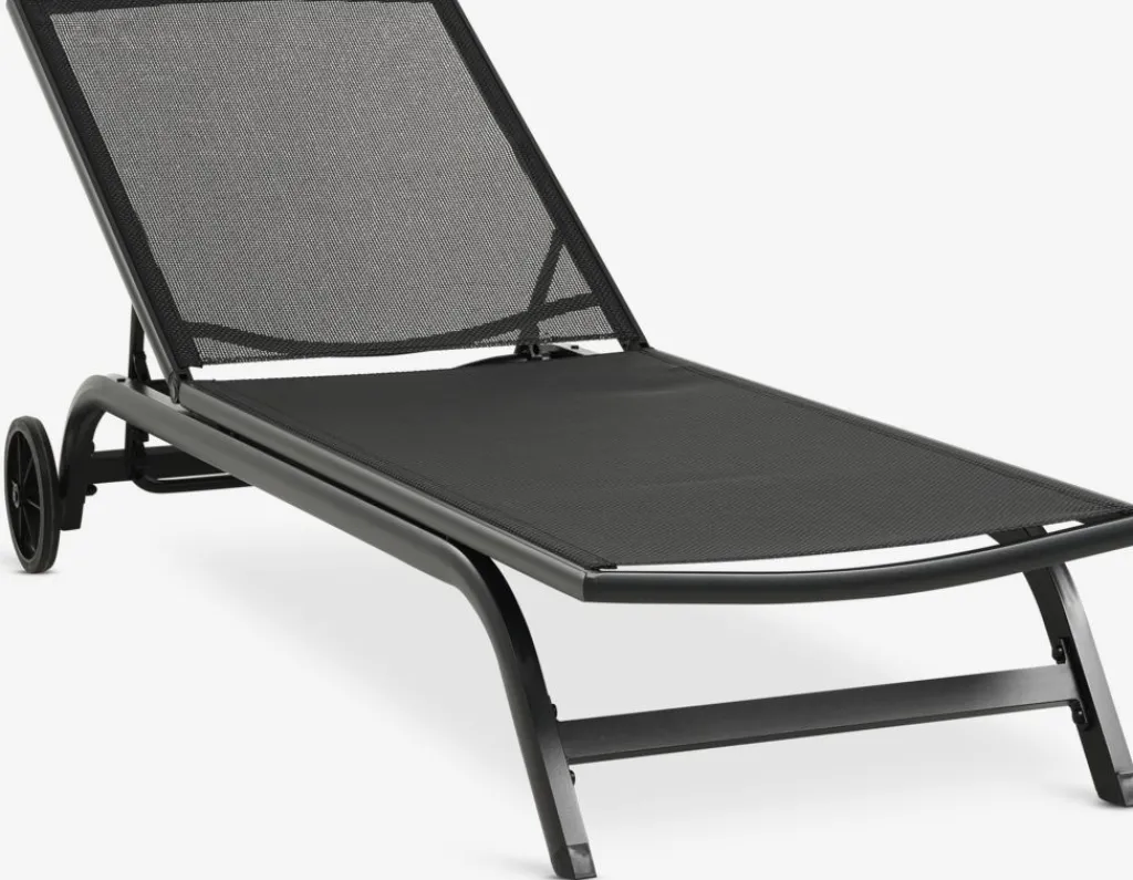 Muebles De Jardín|Tumbonas>JUTLANDIA HANSTHOLMTumbona HANSTHOLM A76xL202 Negro