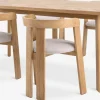 Mesas De Comedor|Conjuntos De Comedor>JYSK HARESKOV + BOVRUPMesa HARESKOV L200 roble natural + 4 sillas BOVRUP roble