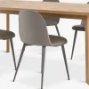 Mesas De Comedor|Conjuntos De Comedor>JYSK HARESKOV + ULDALMesa HARESKOV L200 roble natural + 4 sillas ULDAL marrón