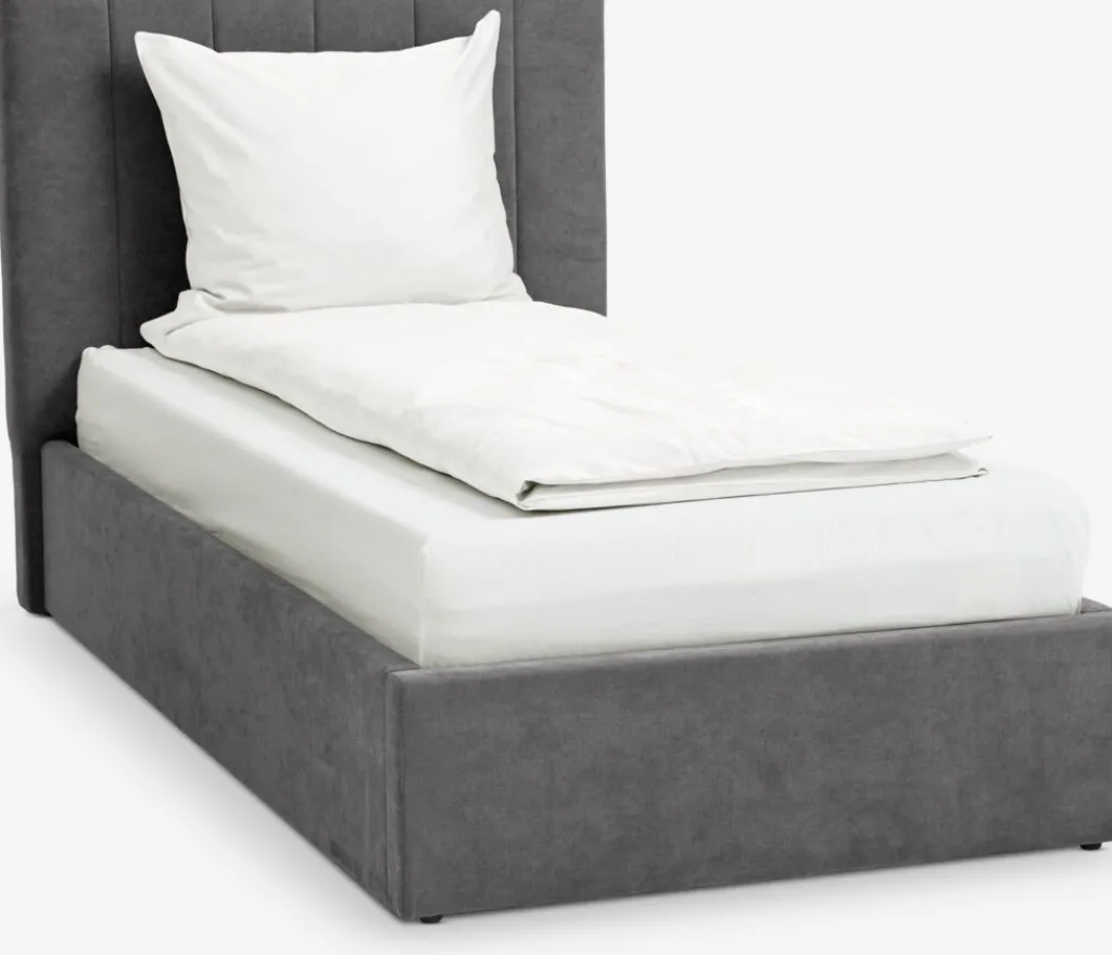 Estructuras De Cama|90 X 190 Cm>JYSK HASLEVEstructura cama HASLEV con almacenaj 90x200 tela gris oscuro