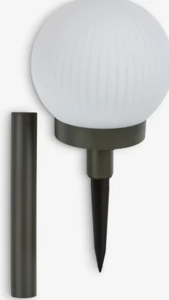 Iluminación Solar>JYSK HAUKUGLELámpara solar HAUKUGLE Ø13xA37cm blanco