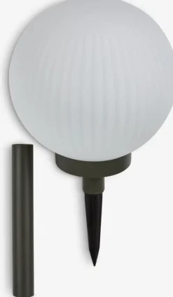 Iluminación Solar>JYSK HAUKUGLELámpara solar HAUKUGLE Ø18xA46cm blanco