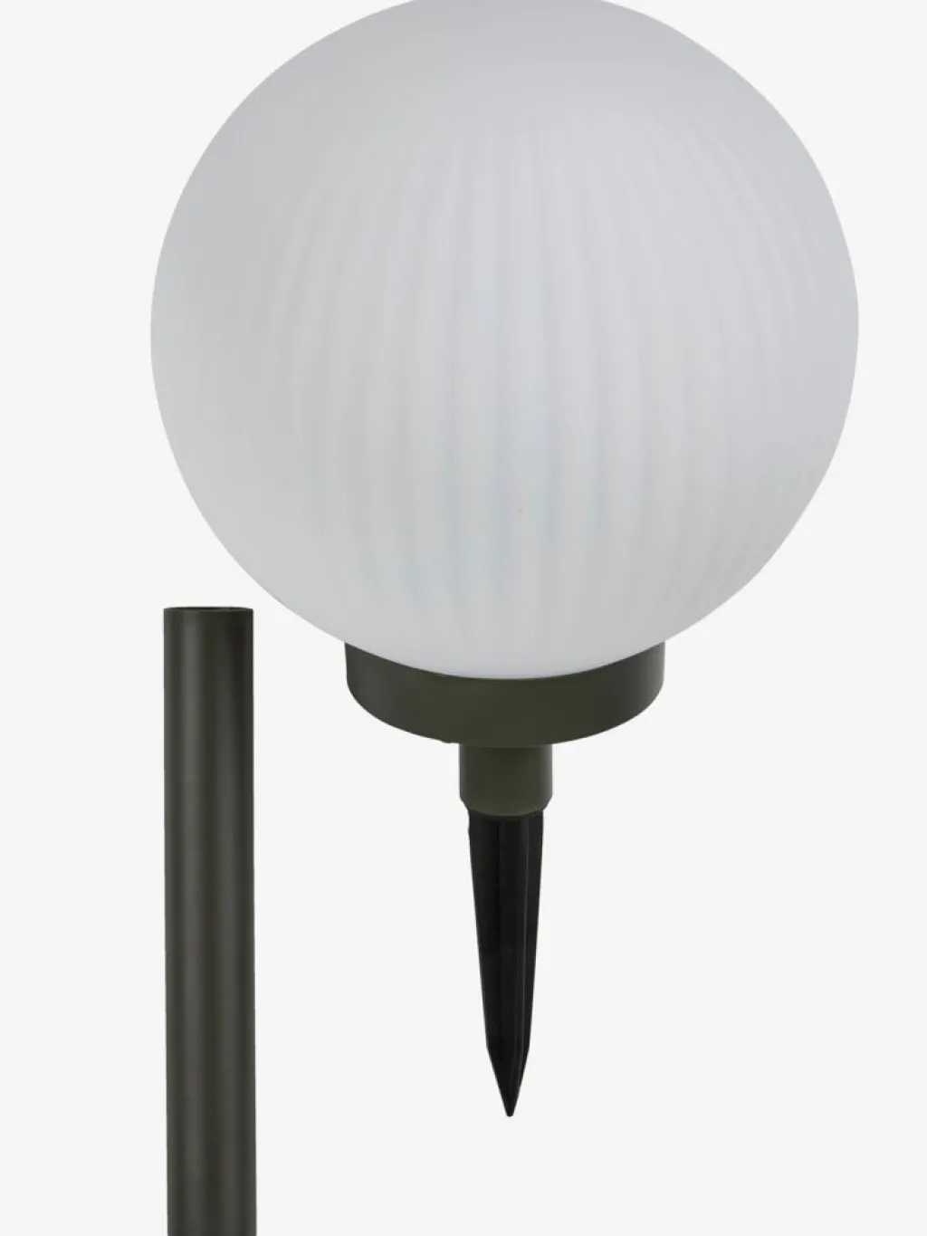 Iluminación Solar>JYSK HAUKUGLELámpara solar HAUKUGLE Ø18xA46cm blanco