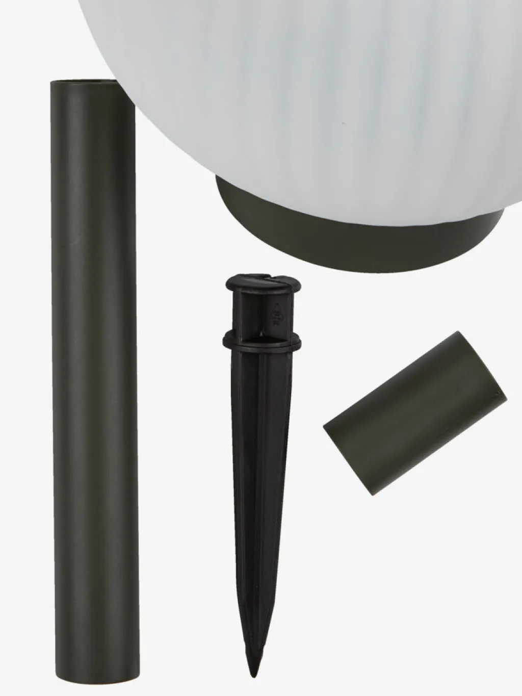 Iluminación Solar>JYSK HAUKUGLELámpara solar HAUKUGLE Ø18xA46cm blanco