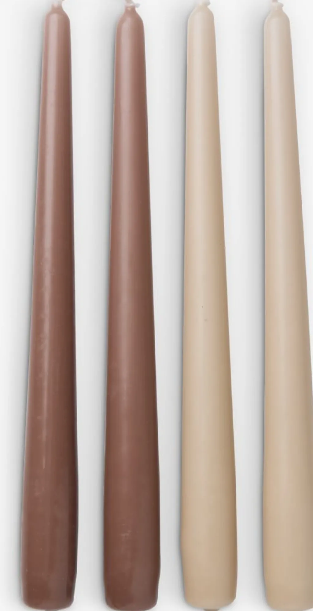 Velas Y Servilletas|Velas Y Servilletas>JYSK HEINOVela HEINO A25cm beis/marrón 4 unidades