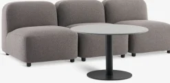 Conjuntos Mesa Y Sillas De Jardín|Muebles De Jardín>JYSK HELAGS + TANEConjunto jardín HELAGS negro + TANE 3 plazas arena oscuro