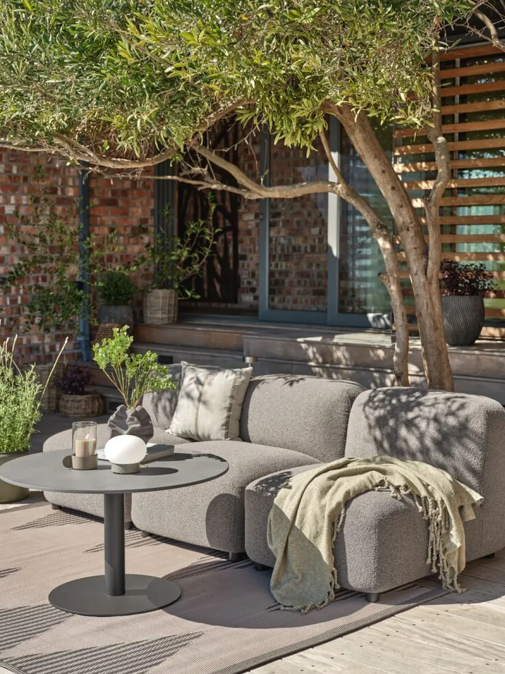 Mesas De Jardín|Muebles De Jardín>JYSK HELAGSMesa auxiliar HELAGS Ø85xA50 negro