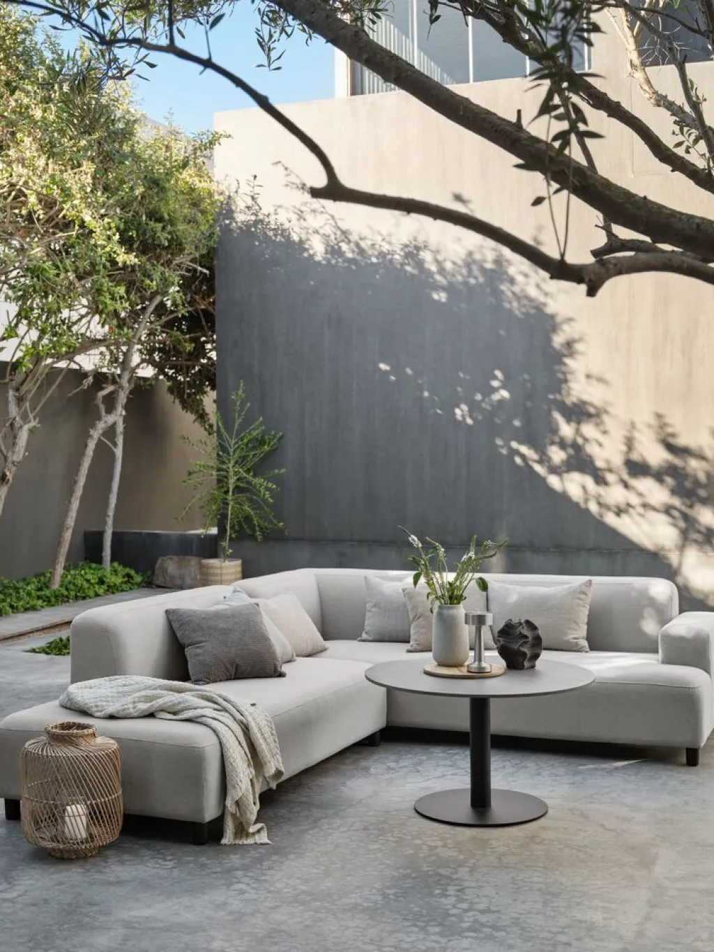 Mesas De Jardín|Muebles De Jardín>JYSK HELAGSMesa auxiliar HELAGS Ø85xA50 negro