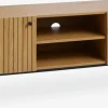 Muebles De TV>JYSK HEMDRUPMueble TV HEMDRUP 2 puertas color roble cálido/negro