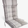 Cojín Para Silla Reclinable|Cojines Para Palé>JUTLANDIA HERRHAGENCojín de jardín para silla reclinable HERRHAGEN gris claro