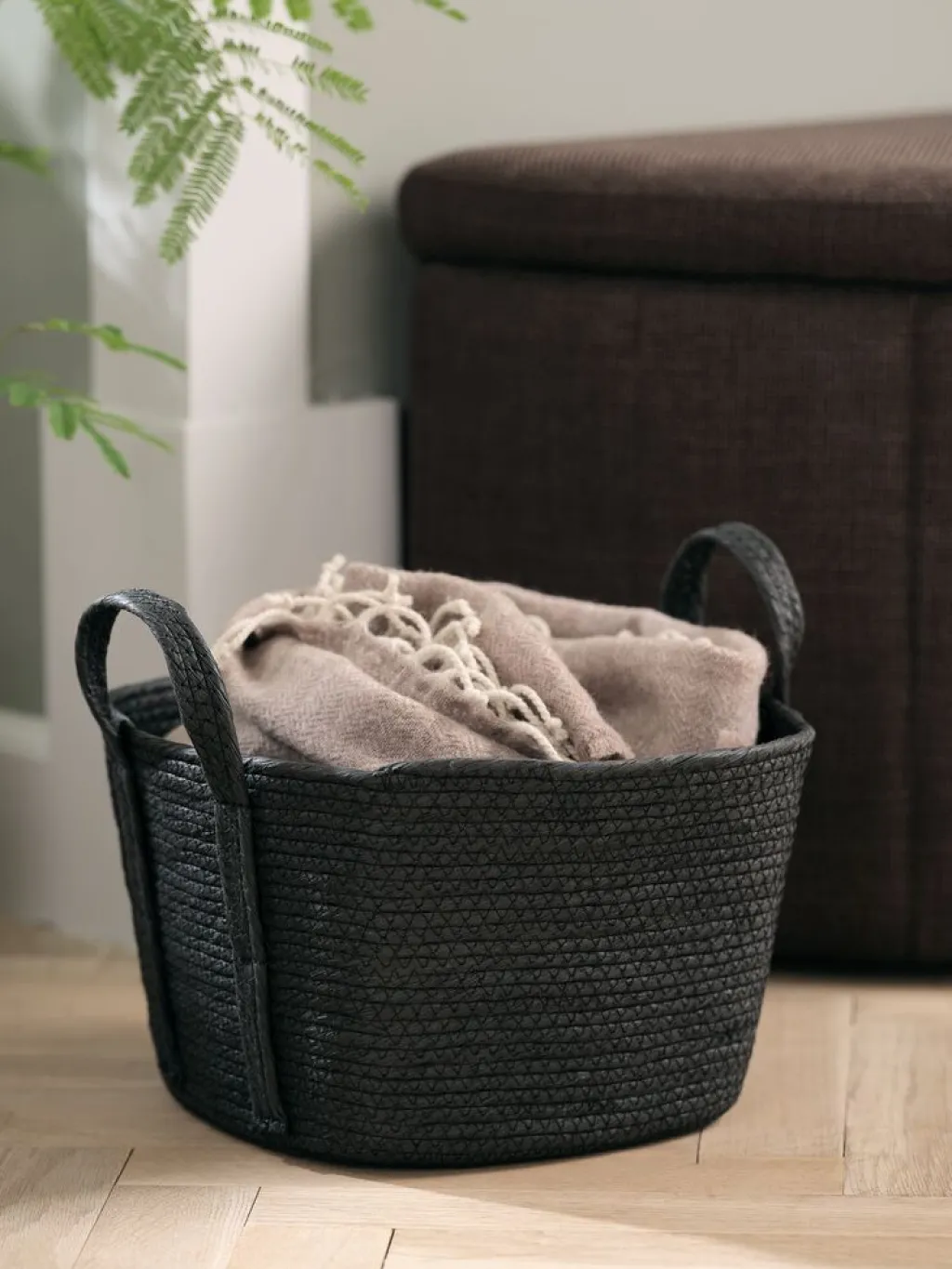 Todas Las Cestas|Cestas Y Cajas>JYSK HJALTICesta HJALTI A30xL30xA20cm negro