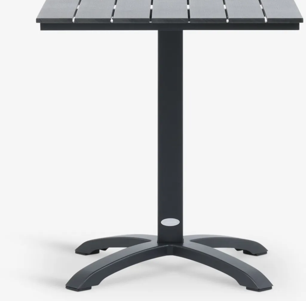 Conjuntos Mesa Y Sillas De Jardín>JYSK HOBRO + ILDERHUSEMesa HOBRO L70 + 2 sillas ILDERHUSE Negro
