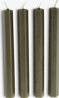 Velas Y Servilletas|Velas Y Servilletas>JYSK HOLMEVelas para candelabro HOLME A20cm oliva 4 unidades Oliva oscuro