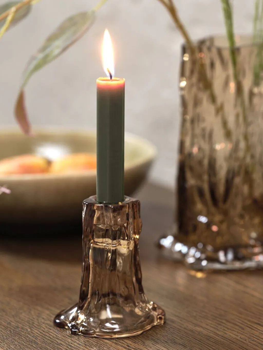 Velas Y Servilletas|Velas Y Servilletas>JYSK HOLMEVelas para candelabro HOLME A20cm oliva 4 unidades Oliva oscuro